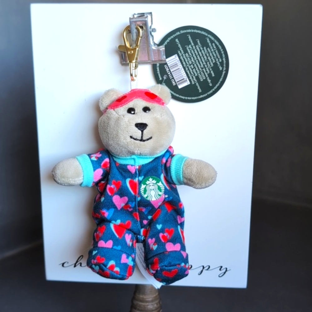 Bearista Plush Keychain Starbucks Mexico Limited Edition Valentines Collection - Picture 6 of 6